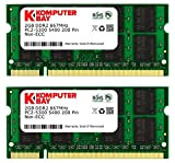 Komputerbay 4Go 2X 2Go DDR2 667 MHz PC2-5300 PC2-5400 DDR2 667 (200 PIN) SODIMM mémoire d'ordinateur portable