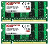 Komputerbay 4Go 2x 2Go DDR2 800 MHz PC2-6300 PC2-6400 DDR2 800 (200 PIN) SODIMM mémoire d'ordinateur portable