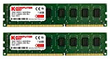 Komputerbay 8GB (2x 4GB) DDR3 PC3-12800 1600MHz mémoire DIMM (240 broches) Desktop Black Heat Epandage CL10-10-10-27 1.5V - XMP Ready