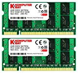 Komputerbay 8GB (2x 4GB) PC2-5300 Kit de mémoire d'ordinateur portable DDR2-667 667Mhz SoDIMM Dual Channel PC2-5400