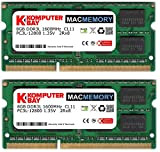 Komputerbay MACMEMORY 16Go (2x 8Go) PC3-12800 1600MHz 204-pin SODIMM mémoire d'ordinateur portable pour Apple Mac 10-10-10-27