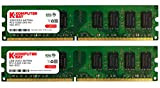 Komputerbay Mémoire pour ordinateur de bureau DDR2 667 MHz PC2-5300 PC2-5400 667 DIMM 240 broches 4 Go 2 x 2 ...
