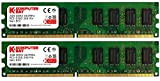 Komputerbay Mémoire RAM Lot de 2 barrettes de mémoire vive 240 broches PC2 5300 DDR2 DIMM 667 MHz 2 x ...