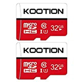KOOTION Carte Micro SD 32 Go Lot de 2 Carte Mémoire UHS-I Vitesse jusqu'à 85 m/s,TF Micro SDHC, T-Flash Classe ...