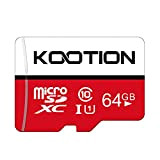 KOOTION Carte SD 64 Go Micro SD Carte Mémoire UHS-I Vitesse jusqu'à 80 m/s,TF Micro SDXC, T-Flash Classe 10, U1 ...
