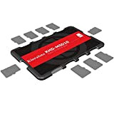 Kora KHD-MSD10 Taille de la carte de crédit Taille légère Carte mémoire portable Protecteur porte-documents avec étiquette étiquetable pour 10 ...