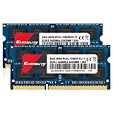 Kuesuny 16GB Kit (2x8GB) DDR3L 1600MHz PC3-12800 Unbuffered Non-ECC 1.35V/1.5V CL11 2Rx8 Dual Rank 204 Pin SODIMM Ordinateur Portable Mémoire ...