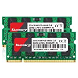 Kuesuny 4GB Kit 2X 2GB DDR2 667 MHz PC2-5300 DDR2 667 SODIMM 2Rx8 Laptop Memory Green