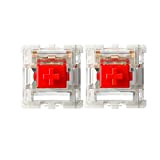 kutethy Gateron G Red Pro Commutateurs linéaires SMD RGB 3 Broches pré-lubrifiés pour Clavier mécanique de Jeu (36 pièces, Rouge)