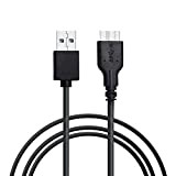 KUYiA Câble Micro USB 3.0, 1FT A Mâle vers Micro B Disque Dur Cable, 5 Gbps Fil Synchronisation Compatible avec ...