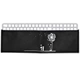 kwmobile Housse écran Clavier Compatible avec Apple Magic Keyboard avec Pavé Numérique - Protection Clavier PC - Blanc-Noir
