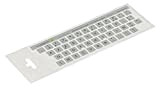 Lacerto® 13x13 mm - Autocollants français AZERTY - pour claviers PC et Ordinateur Portable - avec stratifié Mat résistant aux ...