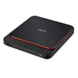 LaCie Portable SSD, 500 Go, externe SSD, 2.5", USB-C, USB 3.0, Mac, PC, services Rescue valables 3 ans (STHK500800)