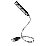 Lampe LED USB Flexible Puissante avec 8 DEL / se branche sur le port USB de votre PC ou Mac ...