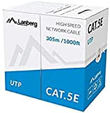 Lanberg LCU5-10CC-0305-S câble de réseau Gris 305 m Cat5e U/UTP (UTP)