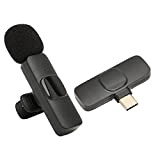 Lazmin112 Microphone Cravate sans Fil, pour Téléphone PC Tablette K8 USB C Microphone Omnidirectionnel à 360 Degrés Plug and Play ...