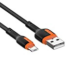 LDNIO - Câble USB A mâle vers micro B mâle (1 lot), 100 cm en Nylon Tressé couleur Noir - ...