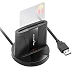 Lecteur de Carte d'identité e ID Smart Card USB ID Adaptateur Lecteur Carte à Puce, Smart CAC Lecteur de Carte, ...