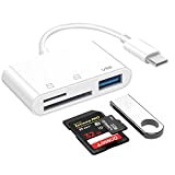 Lecteur de Carte Mémoire USB C vers Micro SD TF, Seminer Adaptateur d'appareil Photo 3 en 1 Compatible avec Pad ...