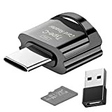 Lecteur de Carte Micro SD/TF, Lecteur de Carte USB C, Lecteur de Carte Mémoire USB C vers SD/TF avec Adaptateur ...