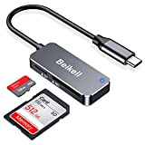 Lecteur de Carte USB C 3.0, Beikell Lecteur de Carte Mémoire SD/Micro SD Haute Vitesse Adaptateur Carte SD USB C ...