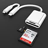 Lecteur de Carte USB C vers SD/MicroSD,USB 3.0 Micro USB vers USB Adaptateur OTG en Aluminium de Type C Compatible ...