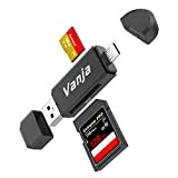 Lecteur de cartes SD/Micro SD Vanja Micro USB OTG et USB 2.0 Adaptateur pour lecteur de cartes SDXC, SDHC, SD, ...