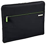 Leitz Pochette pour ordinateur portable 13.3“, 7 poches de rangement, Noir, Polyester Déperlant, Smart Traveller, 60760095