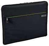 Leitz Pochette pour ordinateur portable 15.6“, 7 poches de rangement, Noir, Polyester Déperlant, Smart Traveller, 62240095