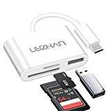 LEIZHAN Lecteur de Carte USB C vers SD/TF/USB3.0, Adaptateur USB C pour Carte SD/Micro SD/SDXC USB A, Lecteur de Carte ...