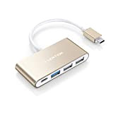 lention Hub 4-en-1 du Type C avec USB 3.0 USB 2.0 Bloc d'alimentation Compatible avec Mac Air 2022-2018 M2/M1& MacBook ...