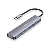 LENTION Hub USB C avec Charge PD 100 W HDMI 4K Lecteur de Carte SD/Micro SD USB 3.0 Compatible 2022-2016 ...