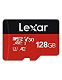 Lexar Carte Micro SD 128 Go, Carte Mémoire microSDXC + Adaptateur SD, microSD Vitesse de Lecture Allant jusqu'à 160 Mo/s, ...