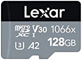 Lexar Professional 1066x Carte Micro SD 128Go, Carte Mémoire microSDXC UHS-I Série Silver, Comprend Un Adaptateur SD, Jusqu'à 160 Mo/s ...