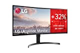 LG 35WN65C-B Écran Professionnel Ultra-Large WQHD incurvé avec Panneau VA 3440 x 1440 Pixels 21:9 300 CD/m2 sRGB > 99% ...