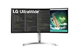 LG Electronics UltraWide 35WN75CN-W Moniteur 35" Ultra Large incurvé,Dalle VA résolution UWQHD (3440x1440),5ms 100Hz,HDR 10,sRGB 99%,AMD FreeSync,inclinable,réglable Hauteur,USB-C (90W),Haut-parleurs