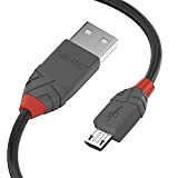 LINDY 36733 Câble USB 2.0 type A vers Micro-B 2 M noir