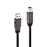 LINDY 43098 câble USB 10 m USB 3.2 Gen 1 (3.1 Gen 1) USB A USB B Noir