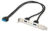 LINDY Adaptateur Slot USB 3.0, 2 x USB 3.0 Prises Type A