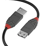 LINDY - Câble d'Extension USB 2.0, Anthra Line 3 Mètre, Connecteur USB Type A Mâle à Femelle, Vitesse de Transfert ...