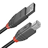 LINDY - Câble USB vers USB 2.0 A/B, Anthra Line 0.2 Mètre, Câble avec Transfert de Données de 480Mbps| Compatible ...