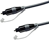 Linéaire VR90LB Cable audio numérique Toslink EIAJ Male / Male sur fibre optique finition aluminium pour amplificateur home-cinéma, chaîne Hi-Fi, ...