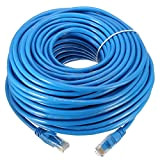 Link-e : Cable reseau ethernet RJ45 30m Cat.6 Bleu, qualité Pro, Haut débit, Compatible Connexion Internet, Box, TV, PC, Consoles, ...