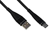 LINK LKGZ87 Câble USB type C 1 m gaine tressée couleur noire Noir