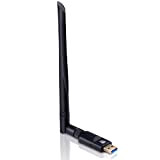 LINKAVENIR Clé WiFi Puissante AC1200 Mbps, Carte WiFi USB, dongle WiFi, USB 3.0 Double Bande, 2.4G / 5GHz, MU-MIMO, Compatible ...