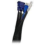 LogiLink FlexWrap Pochette de câble 1,8 m Noir