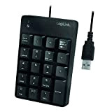LogiLink ID0184 Clavier numérique supplémentaire avec Port USB et indicateur d'activité LED Noir