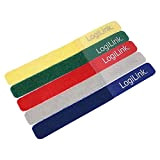 LogiLink KAB0008 Pack de 5 Attache-câbles Multicolore