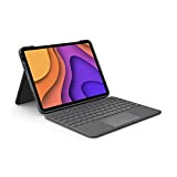 Logitech Folio Touch étui clavier pour iPad Air 4e/5e gén, 2020/2022, Clavier Espagnol QWERTY - Gris