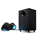Logitech G560 Haut-parleurs Gaming PC, Son Surround DTS:X Ultra 7.1 et Eclairage RGB LIGHTSYNC Synchronisé à vos Jeux, Deux haut-parleurs ...